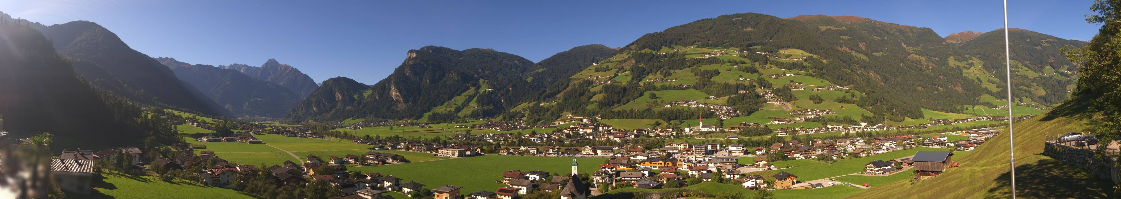 Archiv Foto Webcam Blick von Bichl auf Mayrhofen