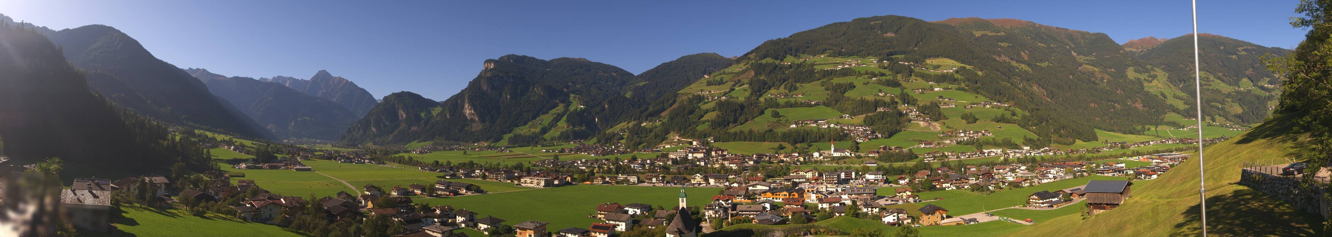 Archiv Foto Webcam Blick von Bichl auf Mayrhofen