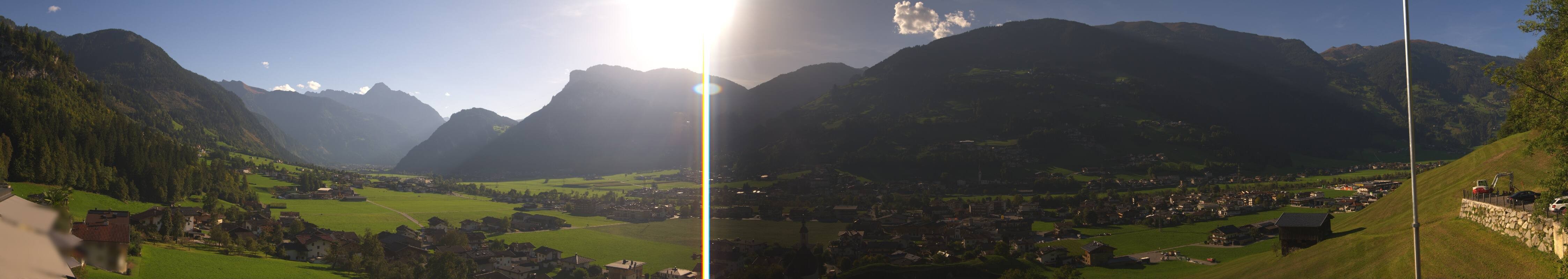 Archiv Foto Webcam Blick von Bichl auf Mayrhofen
