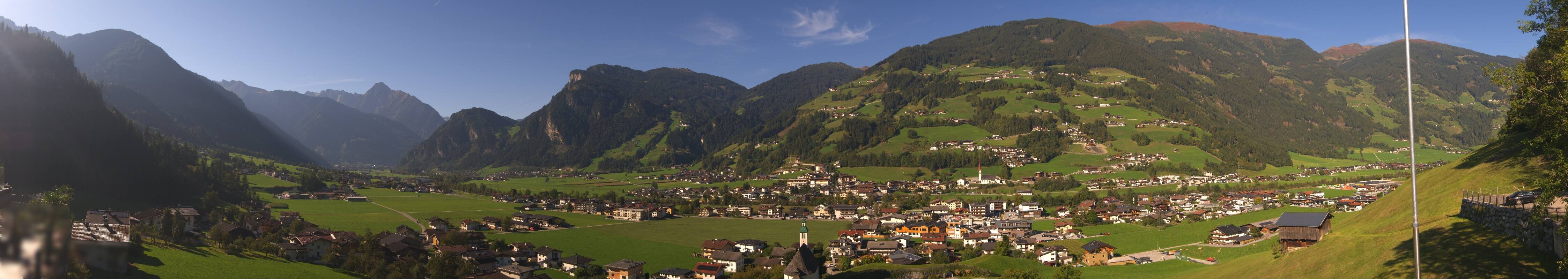 Archiv Foto Webcam Blick von Bichl auf Mayrhofen