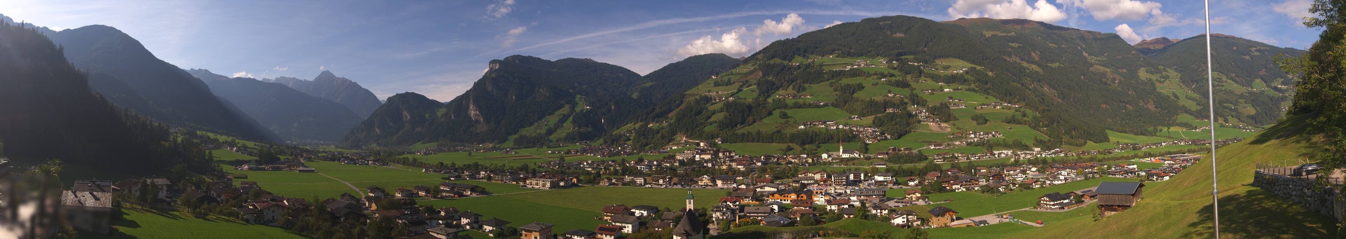 Archiv Foto Webcam Blick von Bichl auf Mayrhofen