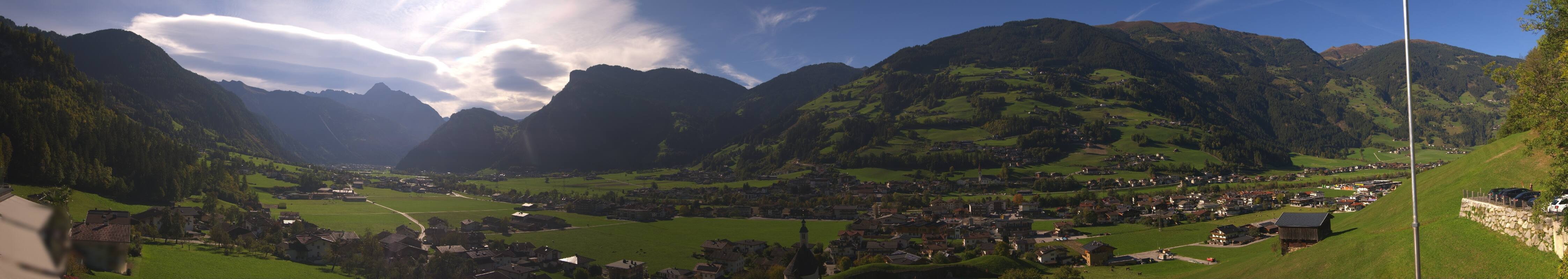 Archiv Foto Webcam Blick von Bichl auf Mayrhofen