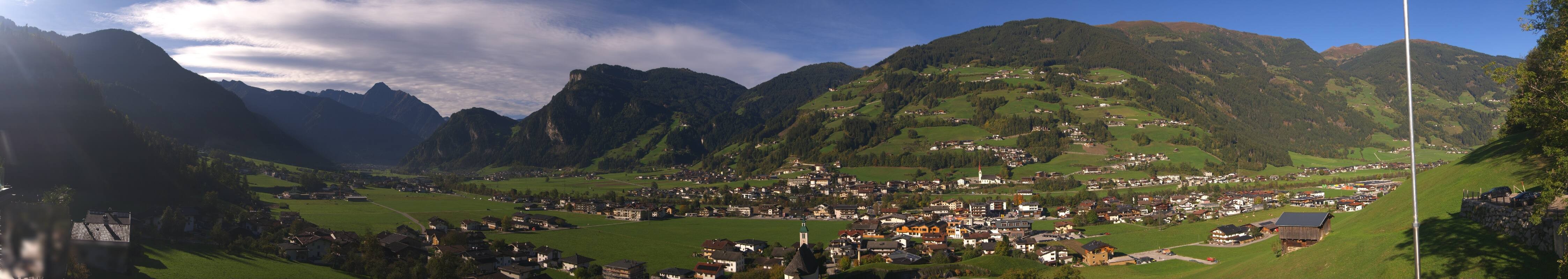 Archiv Foto Webcam Blick von Bichl auf Mayrhofen