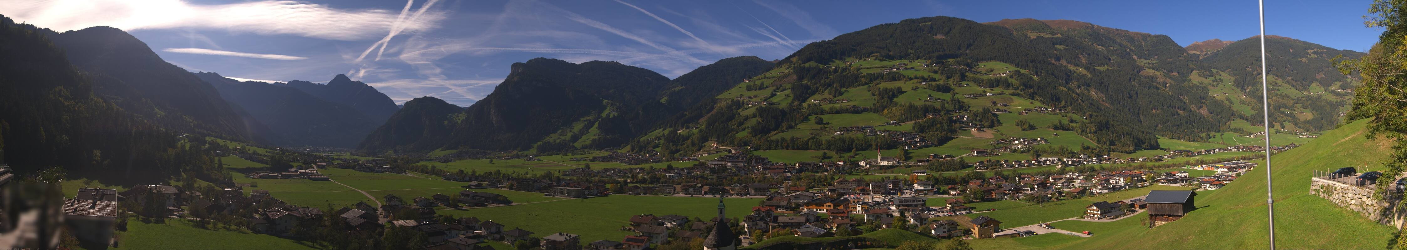 Archiv Foto Webcam Blick von Bichl auf Mayrhofen