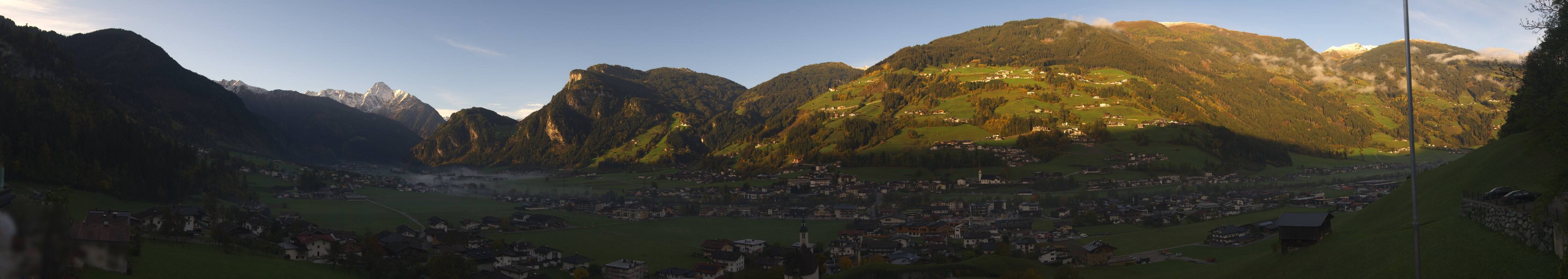 Archiv Foto Webcam Blick von Bichl auf Mayrhofen