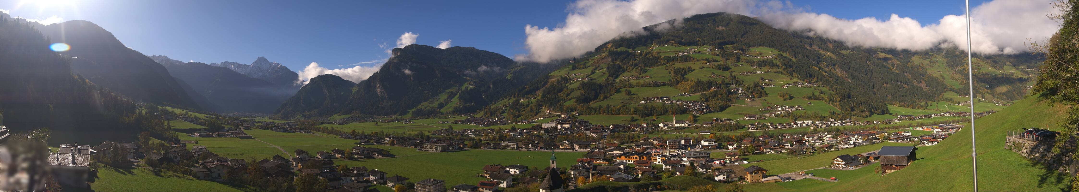 Archiv Foto Webcam Blick von Bichl auf Mayrhofen