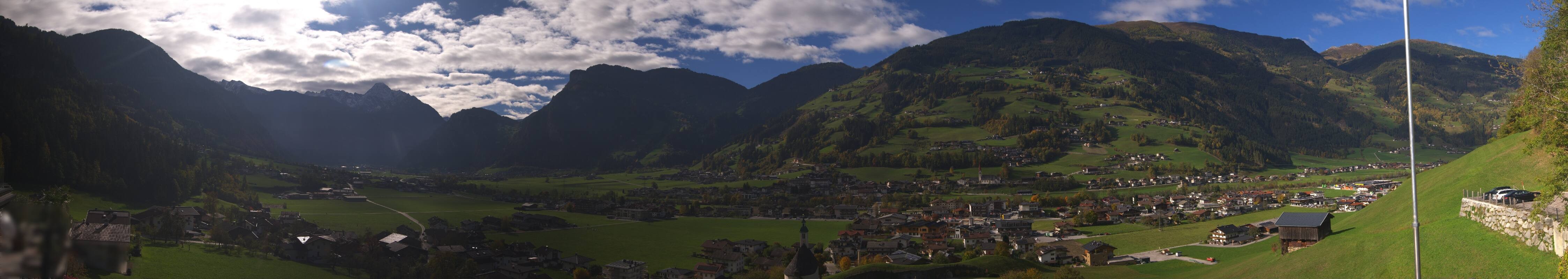 Archiv Foto Webcam Blick von Bichl auf Mayrhofen