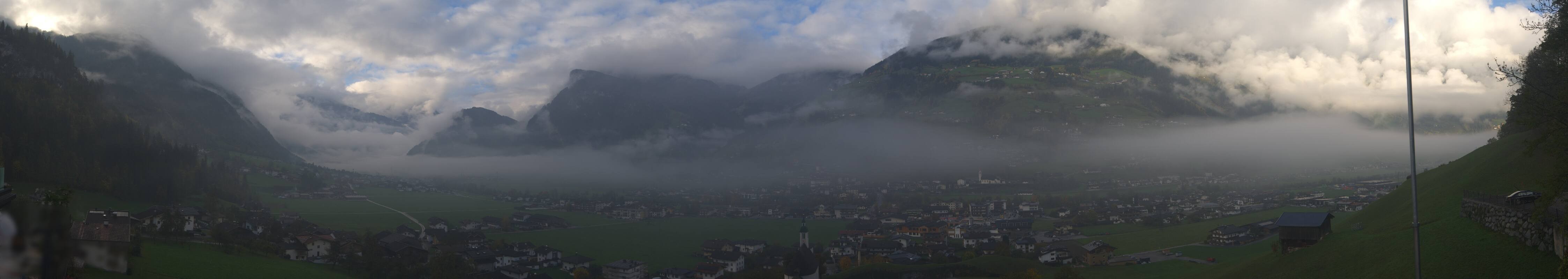 Archiv Foto Webcam Blick von Bichl auf Mayrhofen