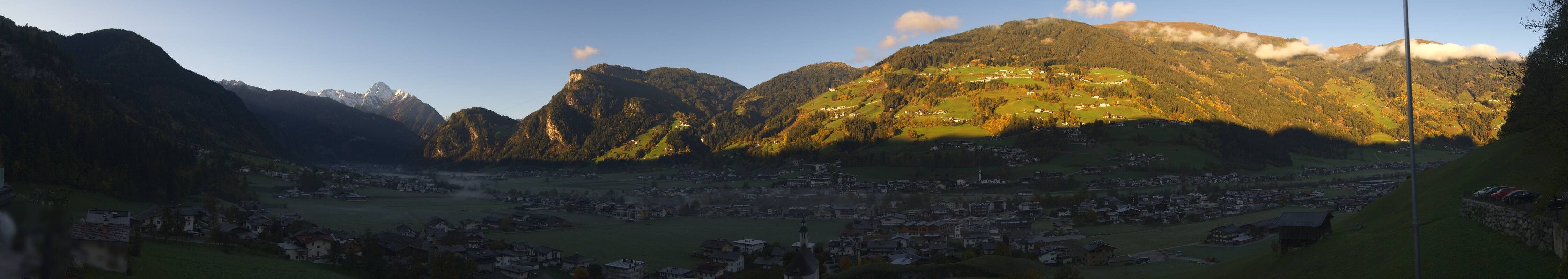 Archiv Foto Webcam Blick von Bichl auf Mayrhofen
