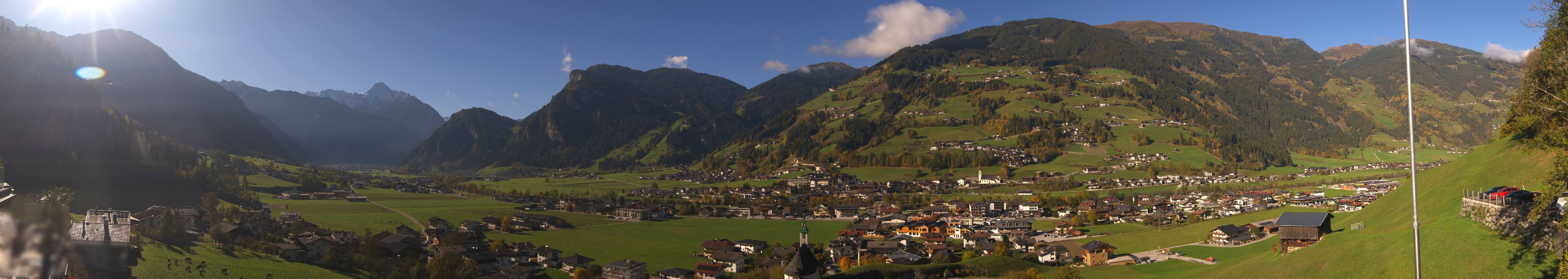 Archiv Foto Webcam Blick von Bichl auf Mayrhofen