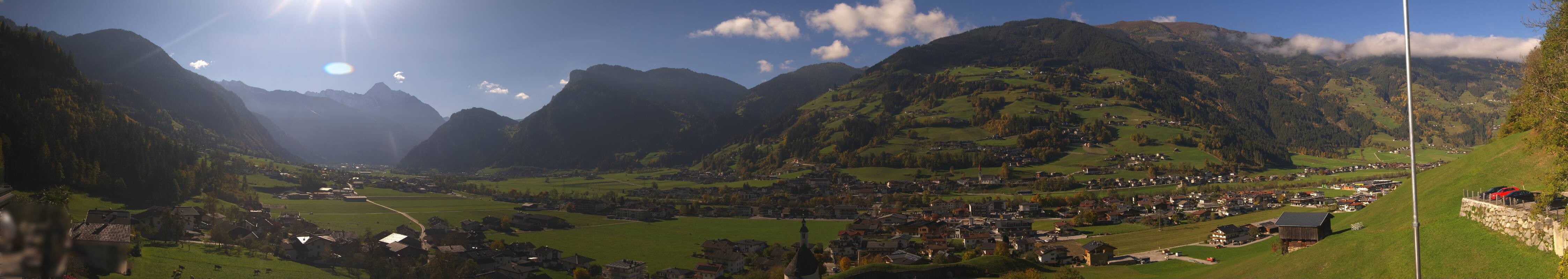 Archiv Foto Webcam Blick von Bichl auf Mayrhofen
