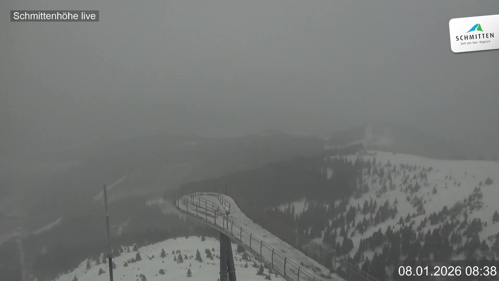 Archiv Foto Webcam Blick vom Gipfel der Schmittenhöhe