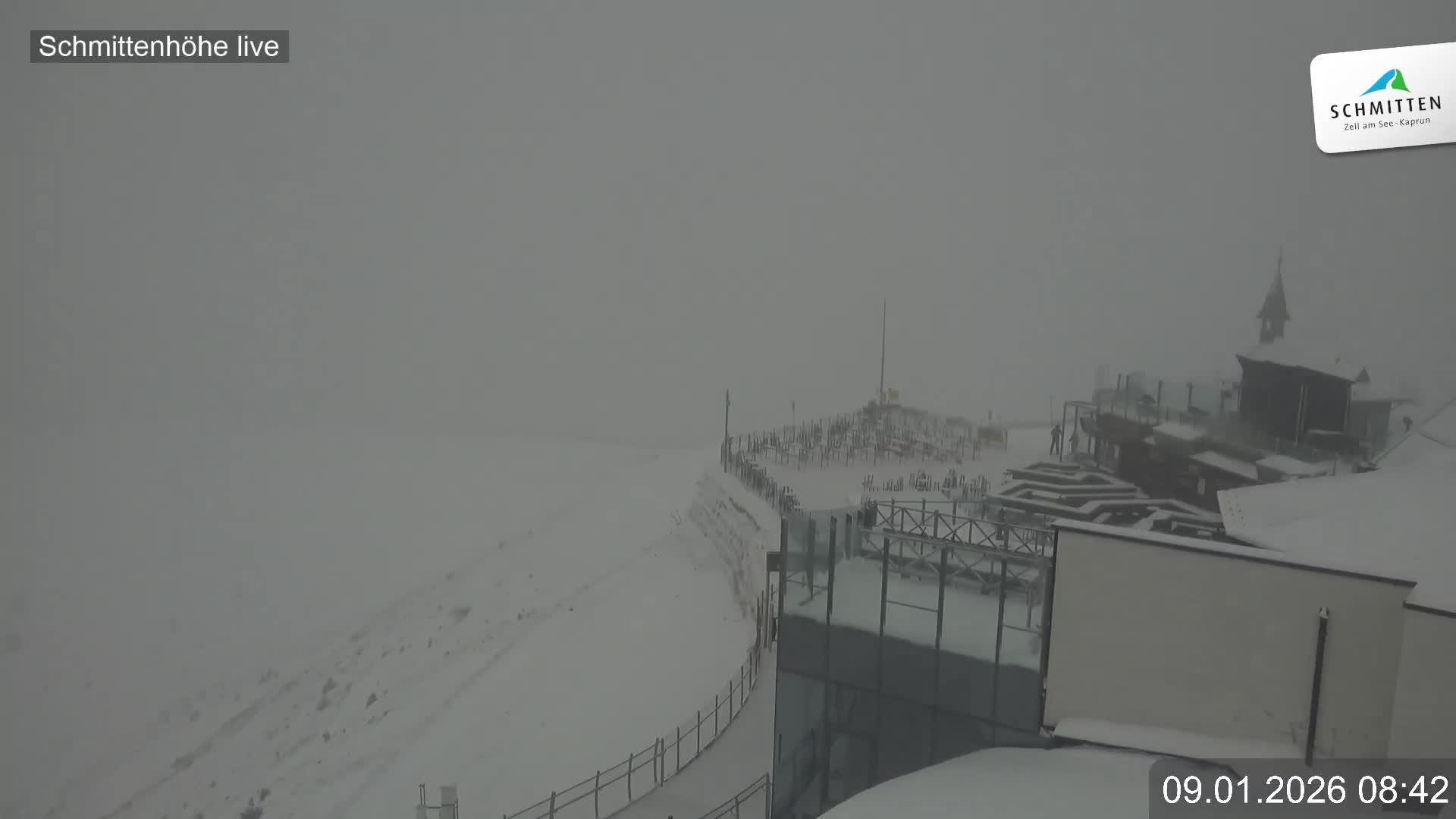 Archiv Foto Webcam Blick vom Gipfel der Schmittenhöhe