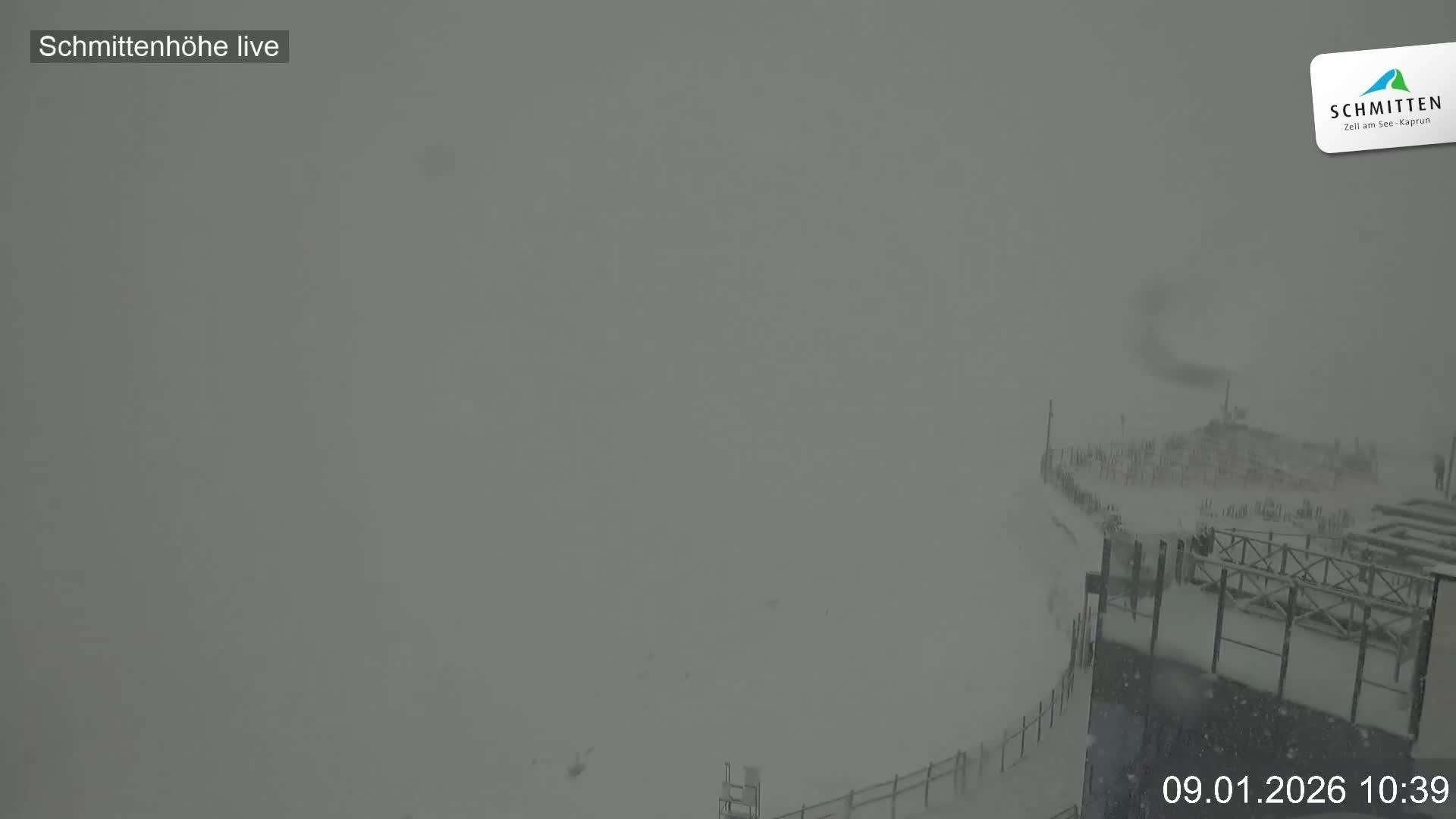 Archiv Foto Webcam Blick vom Gipfel der Schmittenhöhe