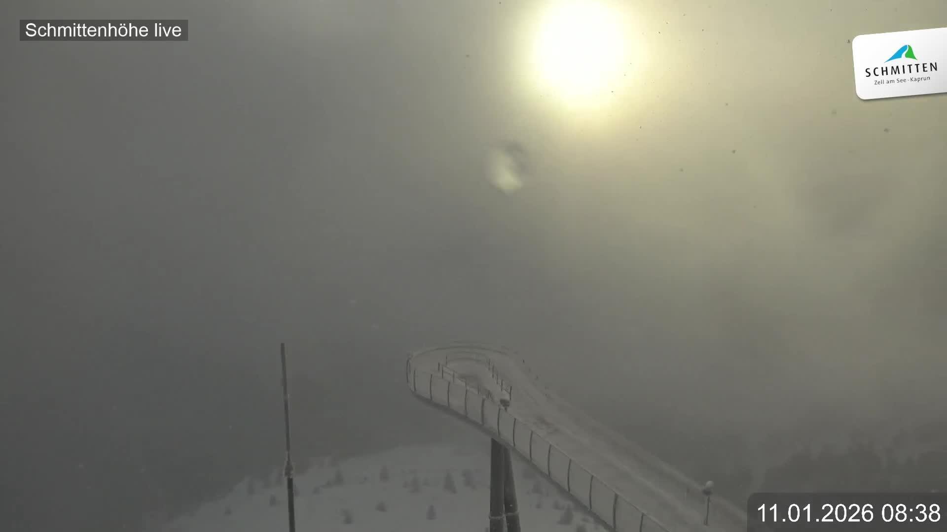 Archiv Foto Webcam Blick vom Gipfel der Schmittenhöhe