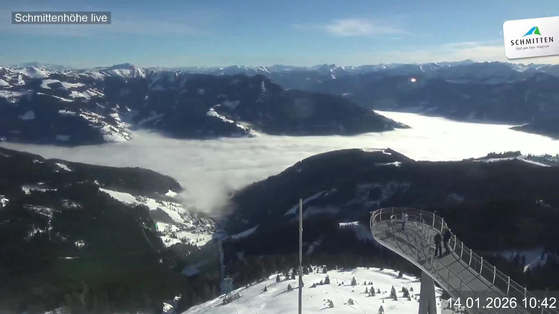 Archived image Webcam View Schmittenhöhe