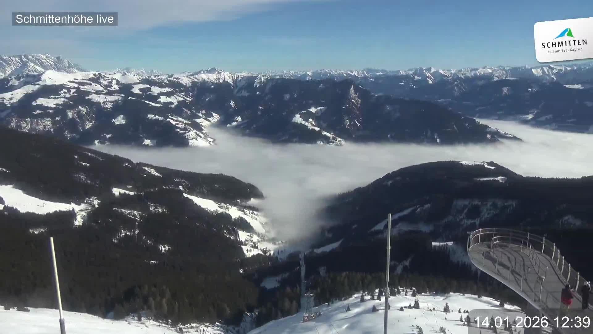 Archived image Webcam View Schmittenhöhe