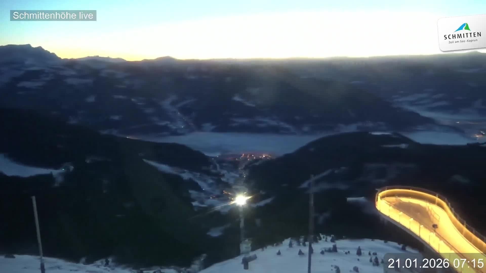 Archiv Foto Webcam Blick vom Gipfel der Schmittenhöhe