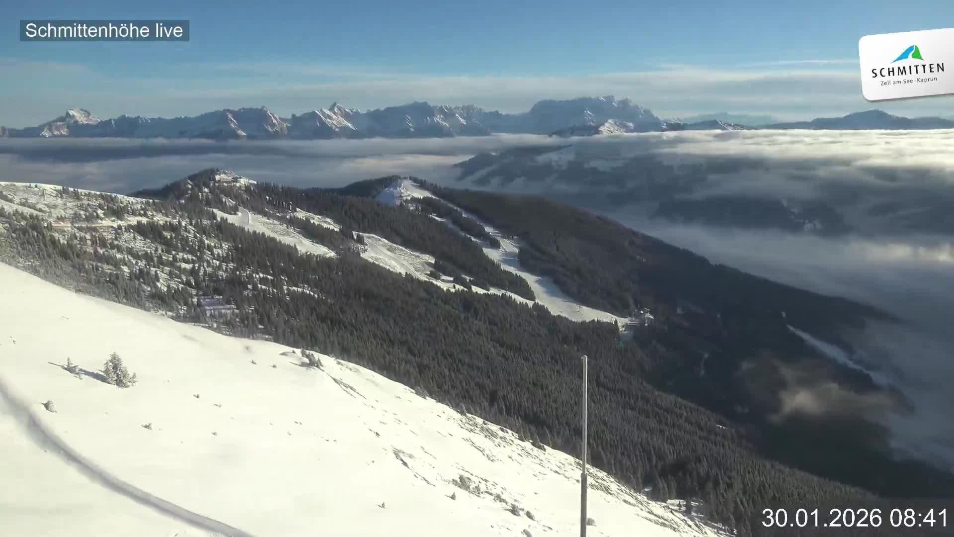 Archiv Foto Webcam Blick vom Gipfel der Schmittenhöhe