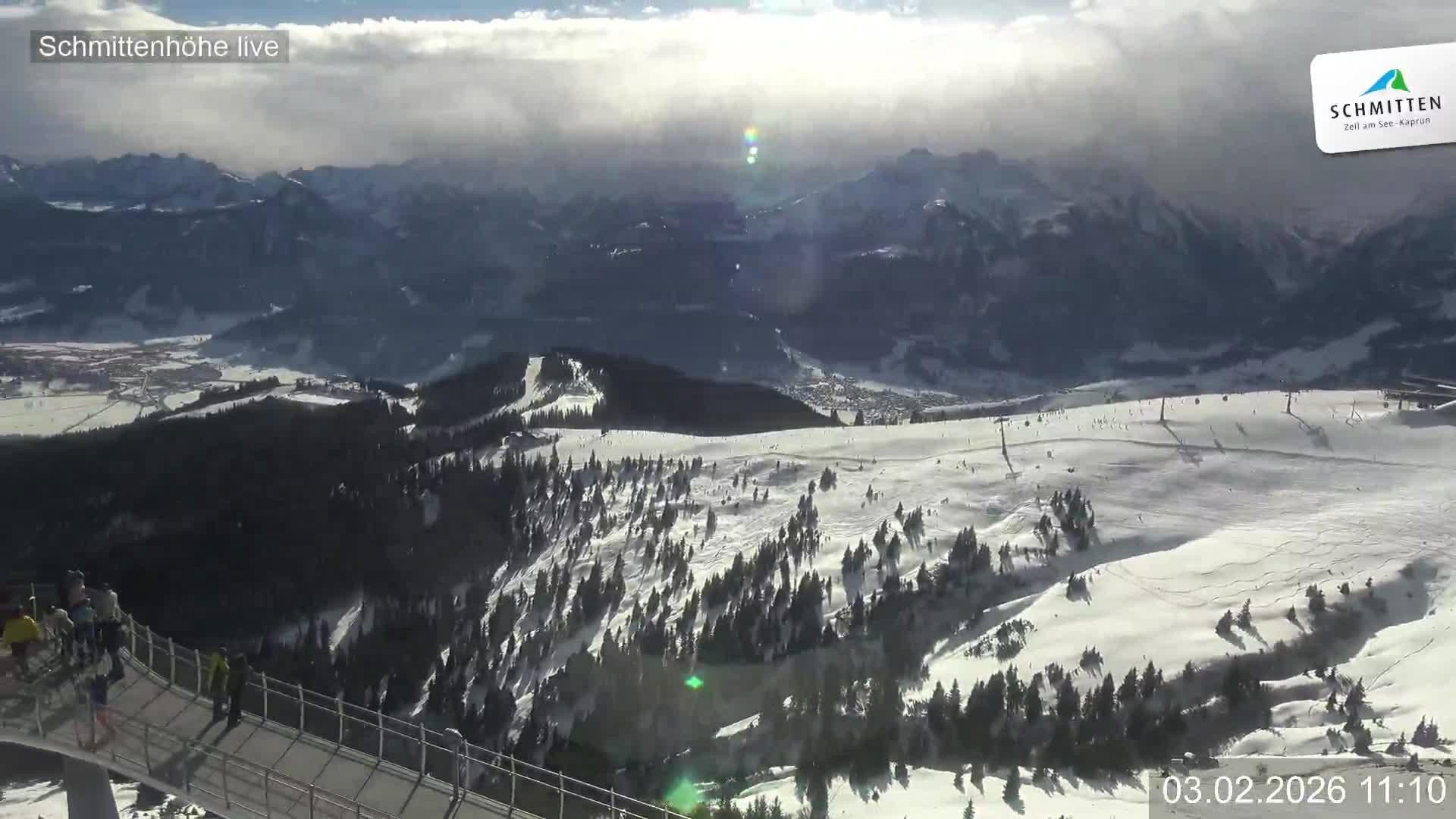 Archived image Webcam View Schmittenhöhe