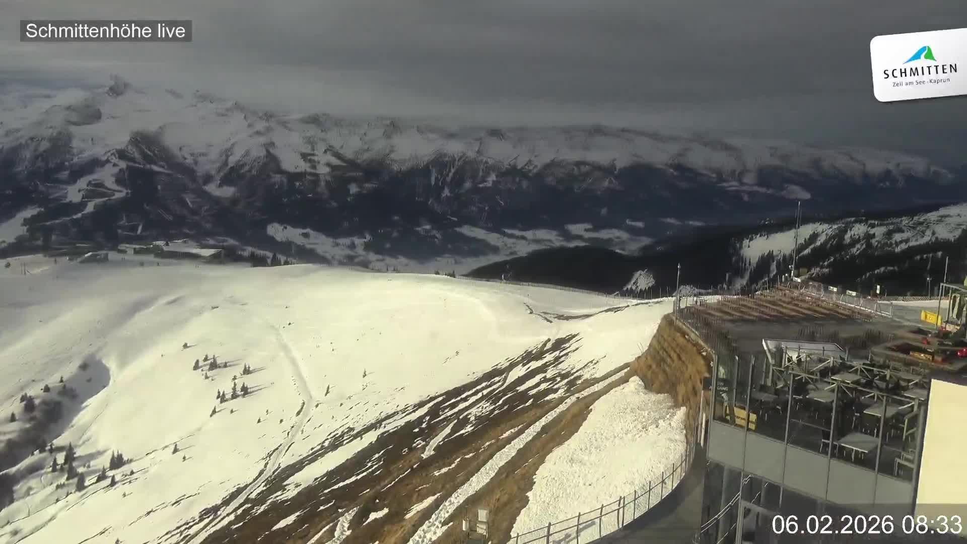 Archiv Foto Webcam Blick vom Gipfel der Schmittenhöhe