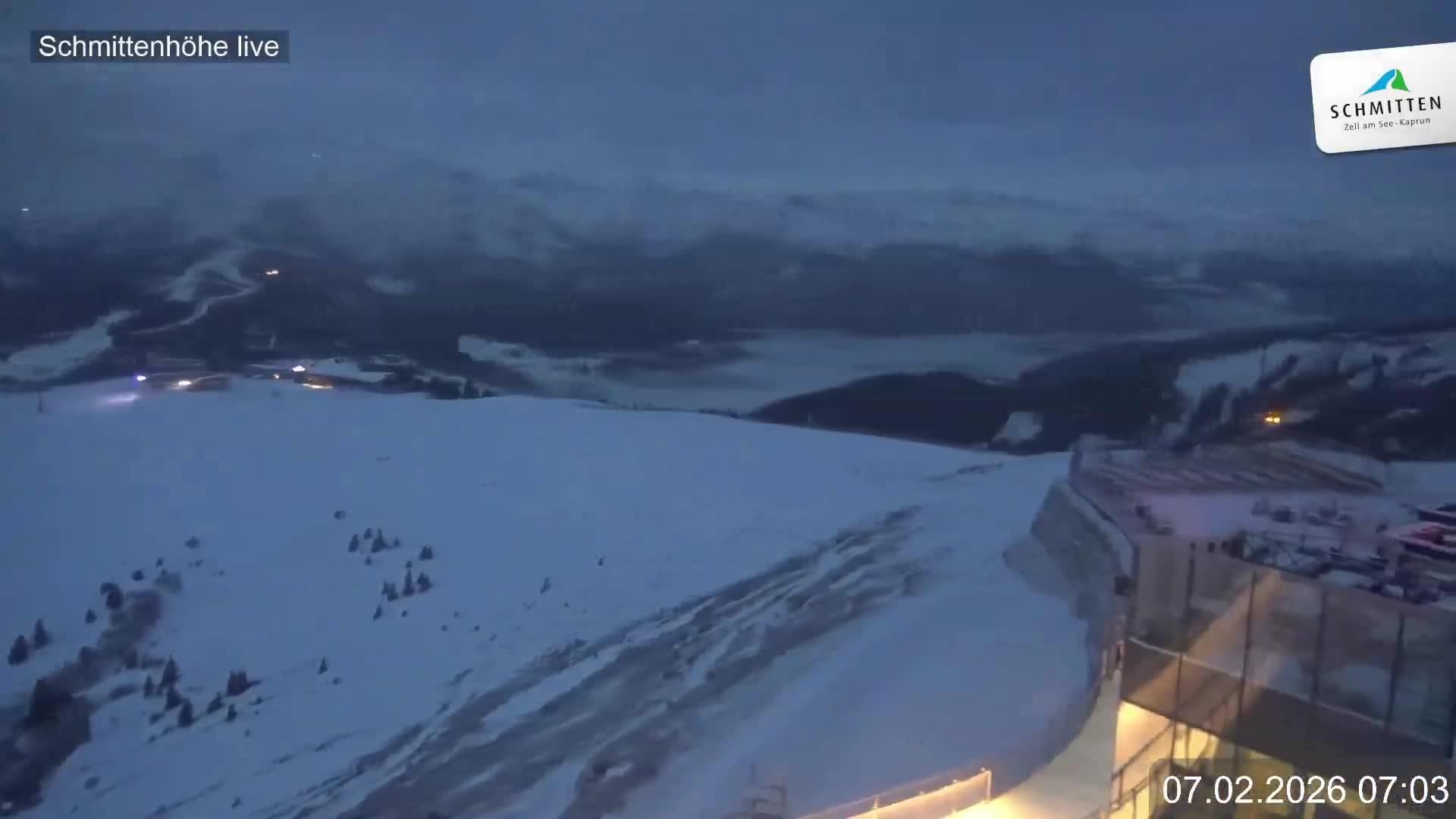 Archiv Foto Webcam Blick vom Gipfel der Schmittenhöhe