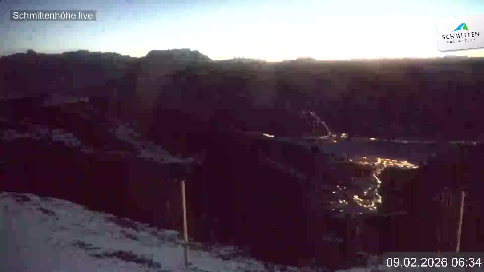 Archiv Foto Webcam Blick vom Gipfel der Schmittenhöhe