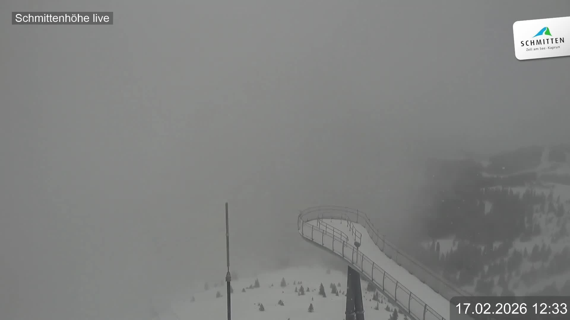 Archiv Foto Webcam Blick vom Gipfel der Schmittenhöhe