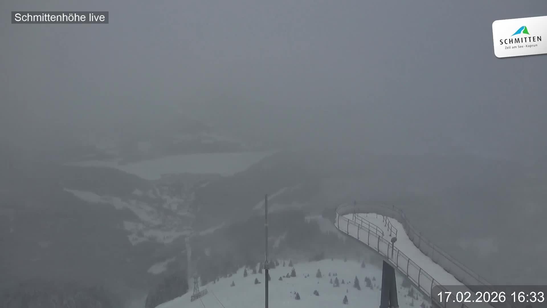 Archiv Foto Webcam Blick vom Gipfel der Schmittenhöhe