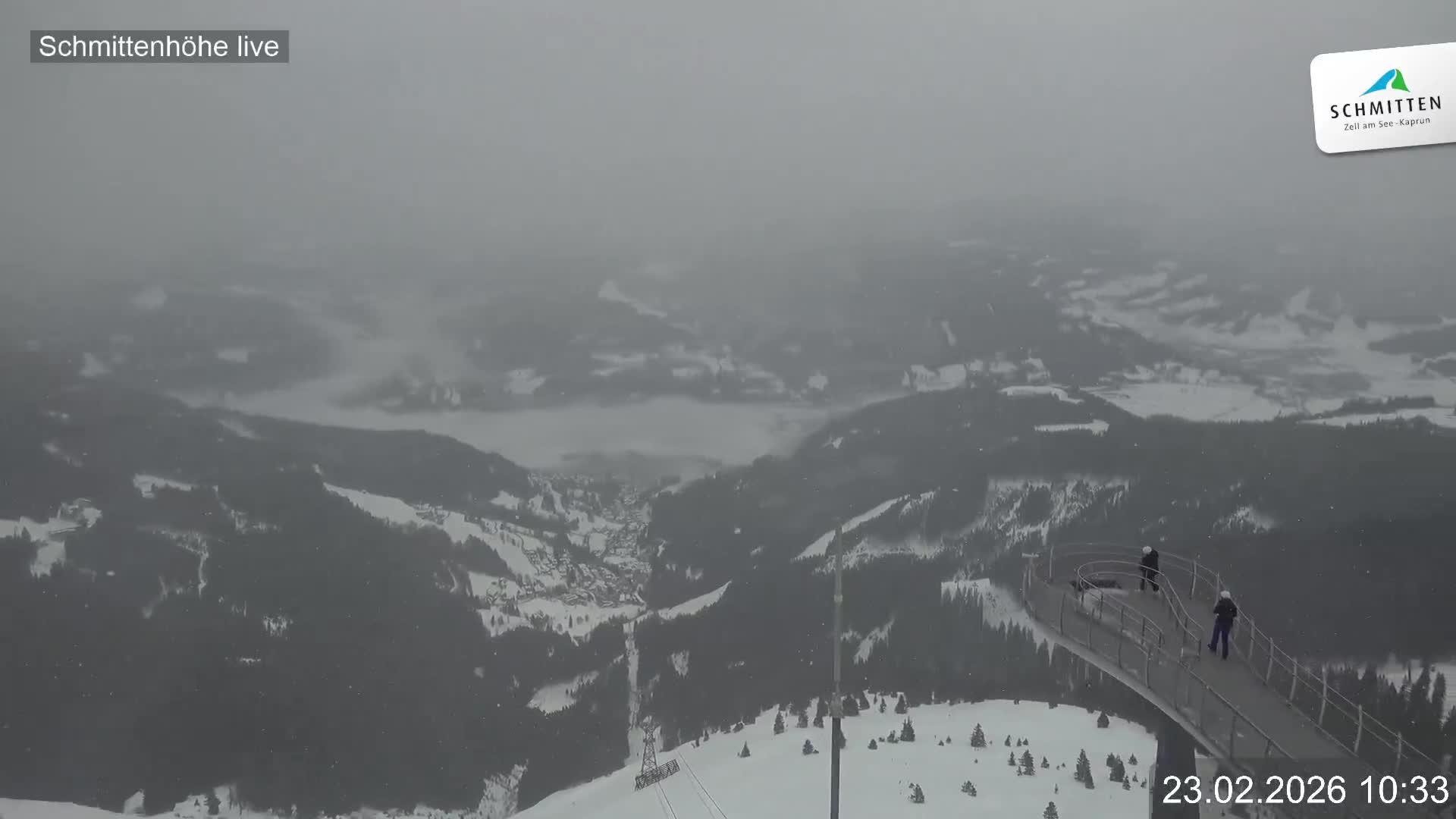 Archiv Foto Webcam Blick vom Gipfel der Schmittenhöhe