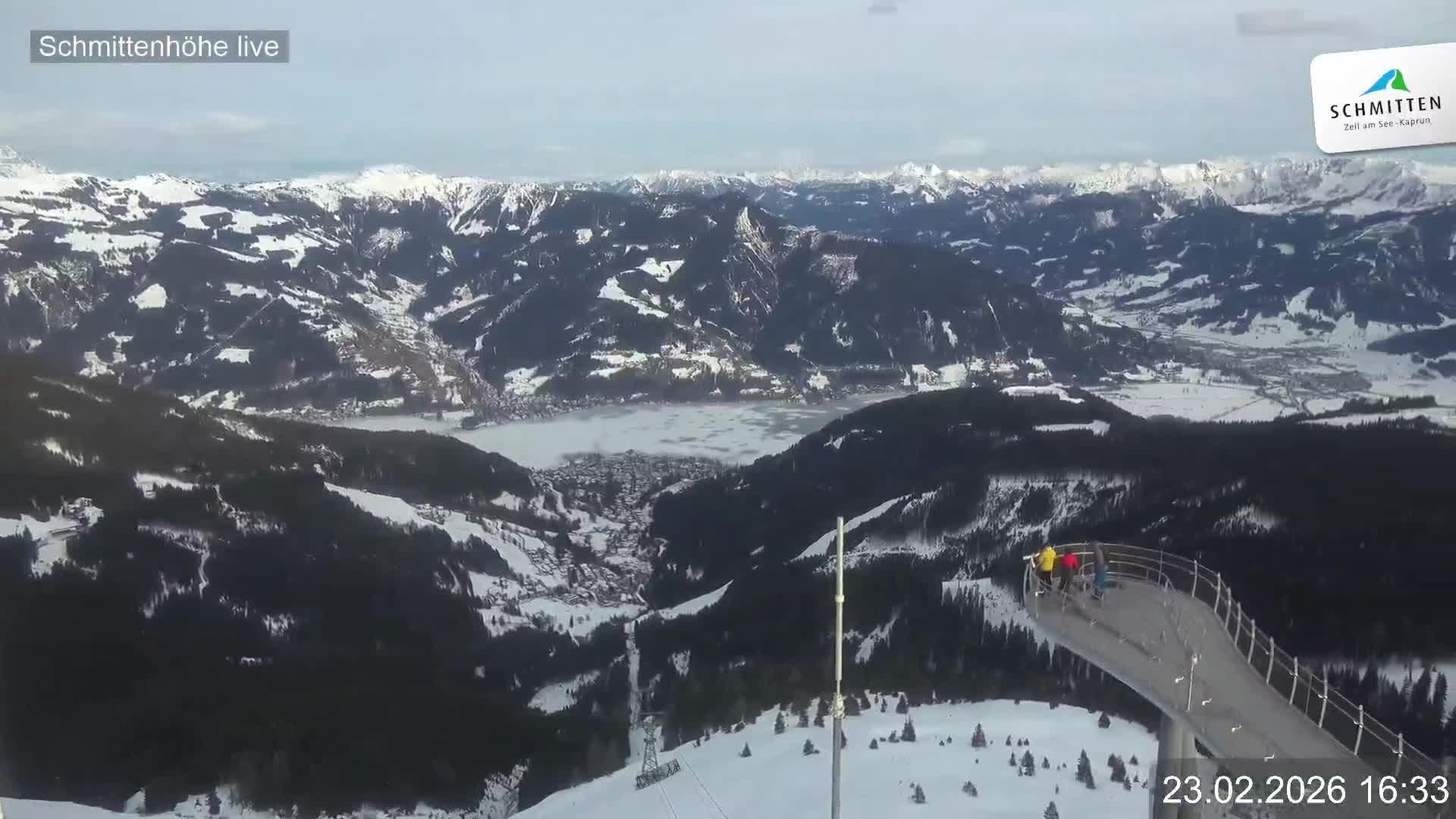 Archiv Foto Webcam Blick vom Gipfel der Schmittenhöhe