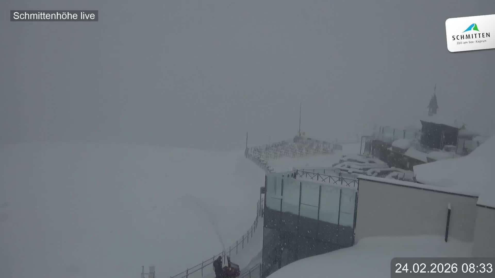 Archiv Foto Webcam Blick vom Gipfel der Schmittenhöhe