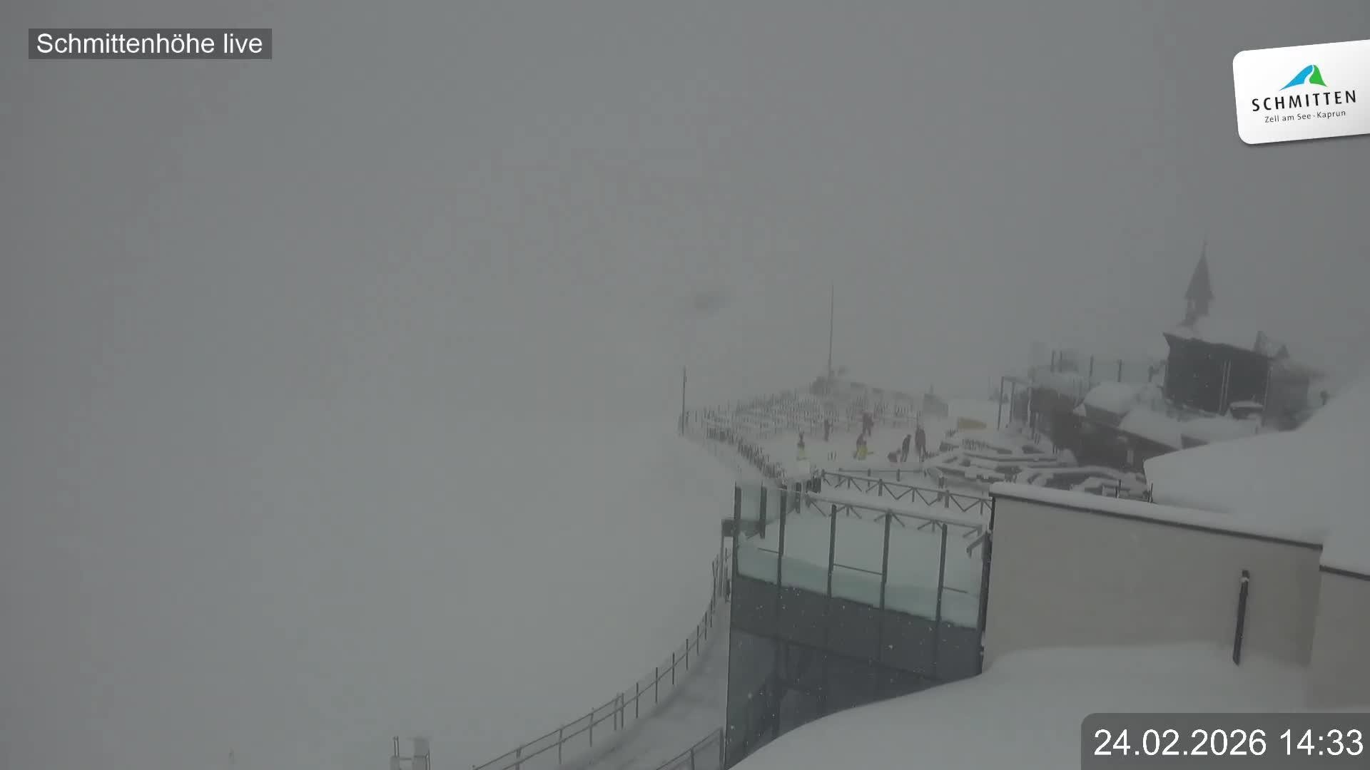 Archiv Foto Webcam Blick vom Gipfel der Schmittenhöhe