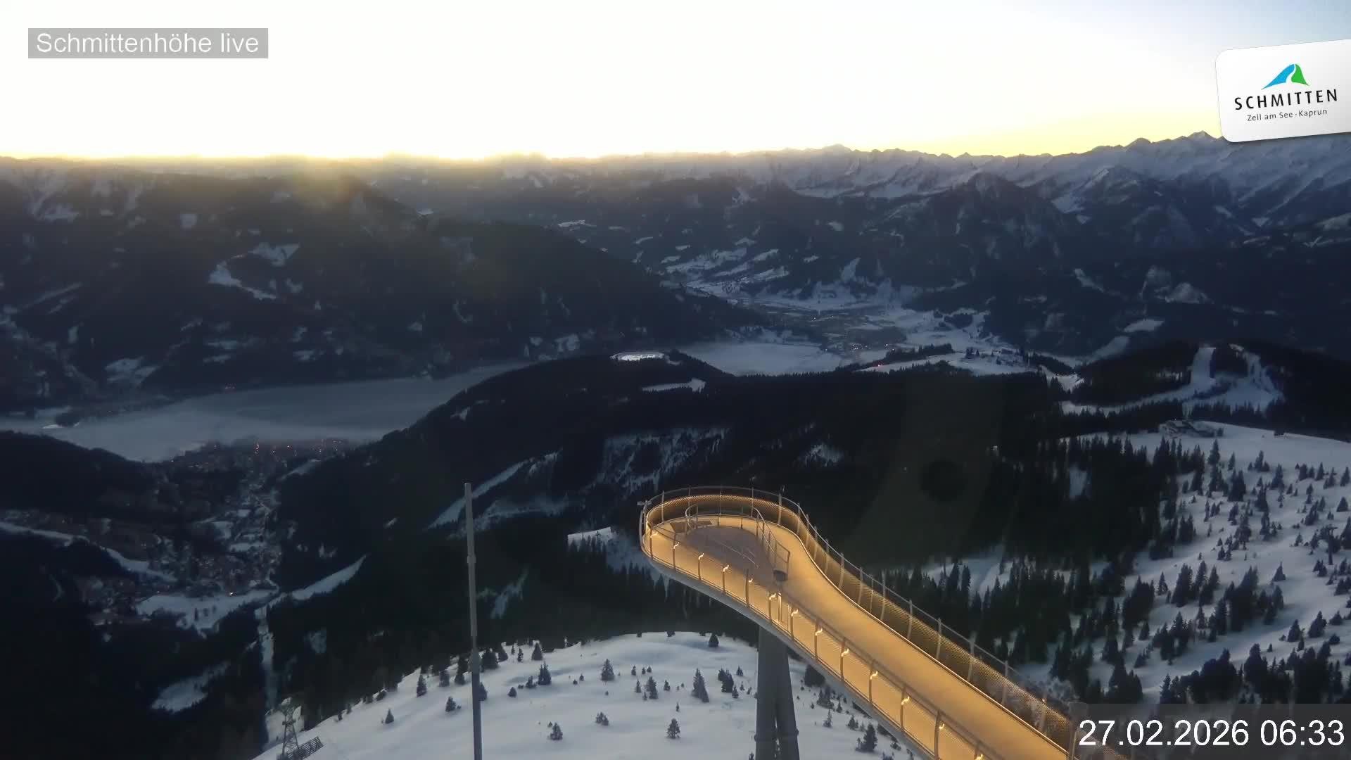 Archived image Webcam View Schmittenhöhe