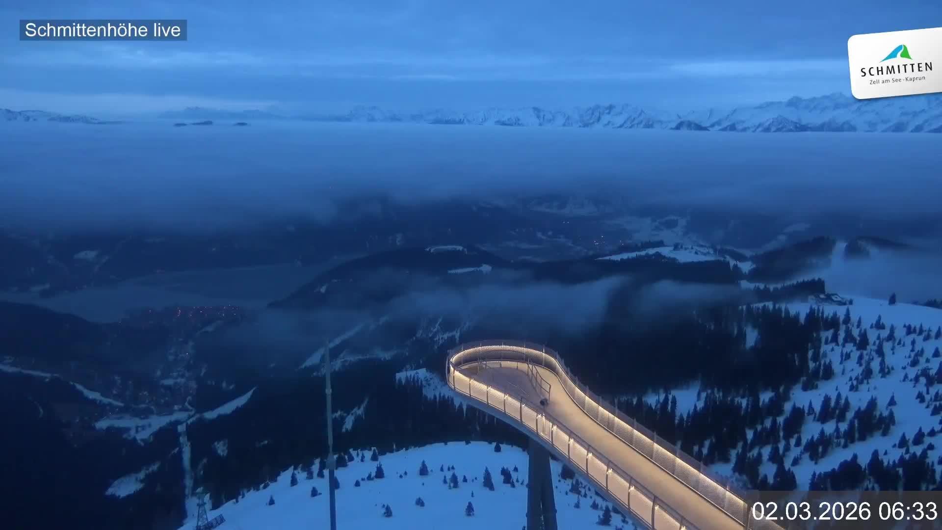 Archived image Webcam View Schmittenhöhe