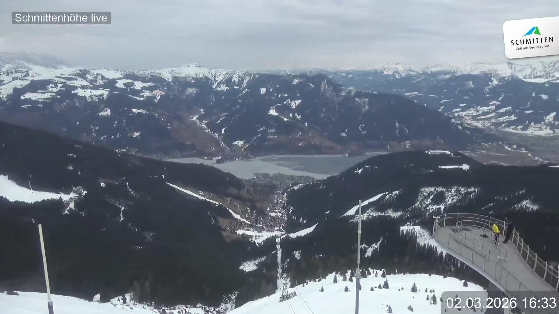 Archived image Webcam View Schmittenhöhe