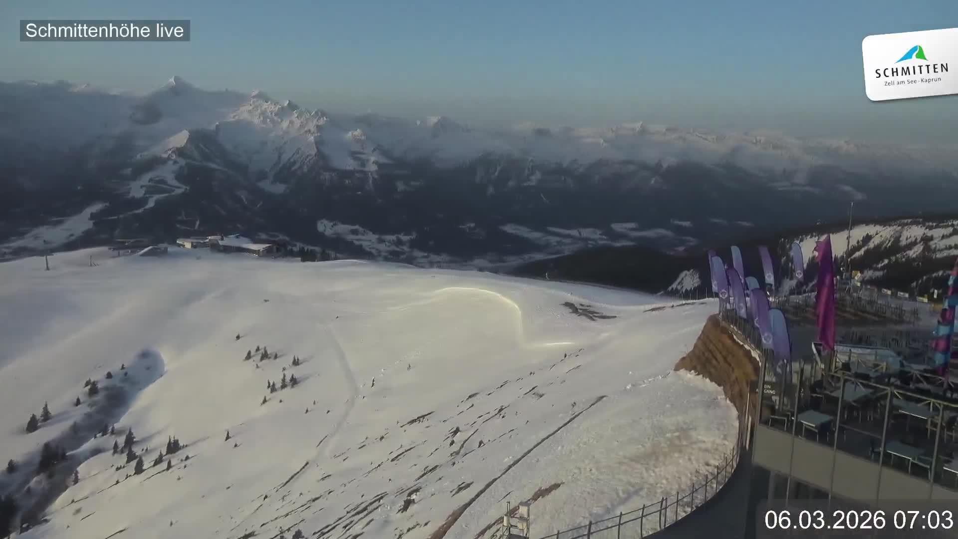Archiv Foto Webcam Blick vom Gipfel der Schmittenhöhe