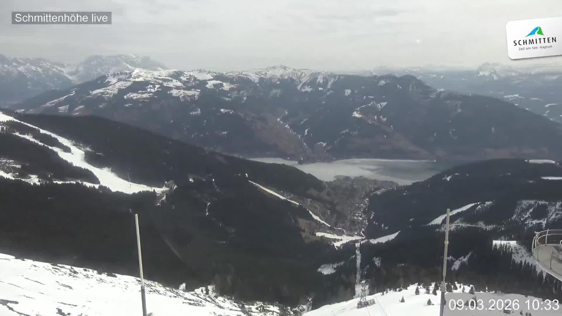 Archiv Foto Webcam Blick vom Gipfel der Schmittenhöhe