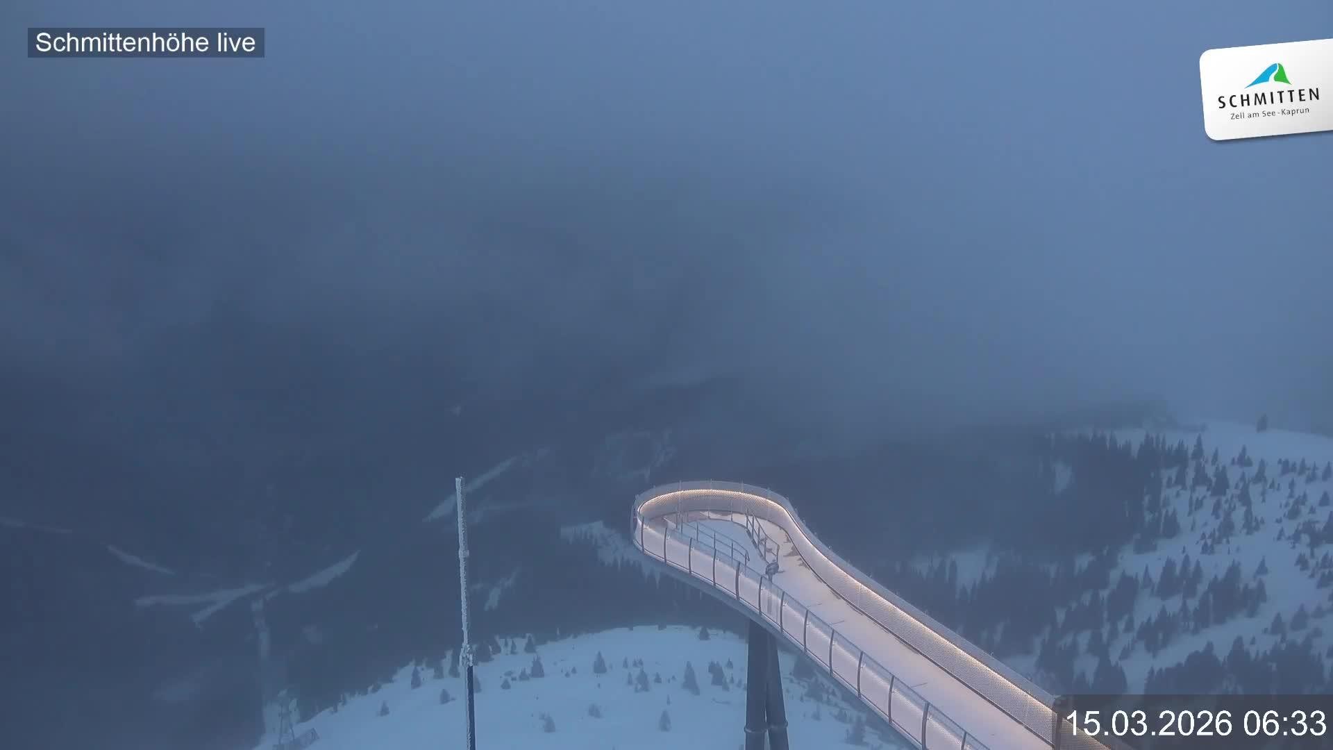 Archived image Webcam View Schmittenhöhe