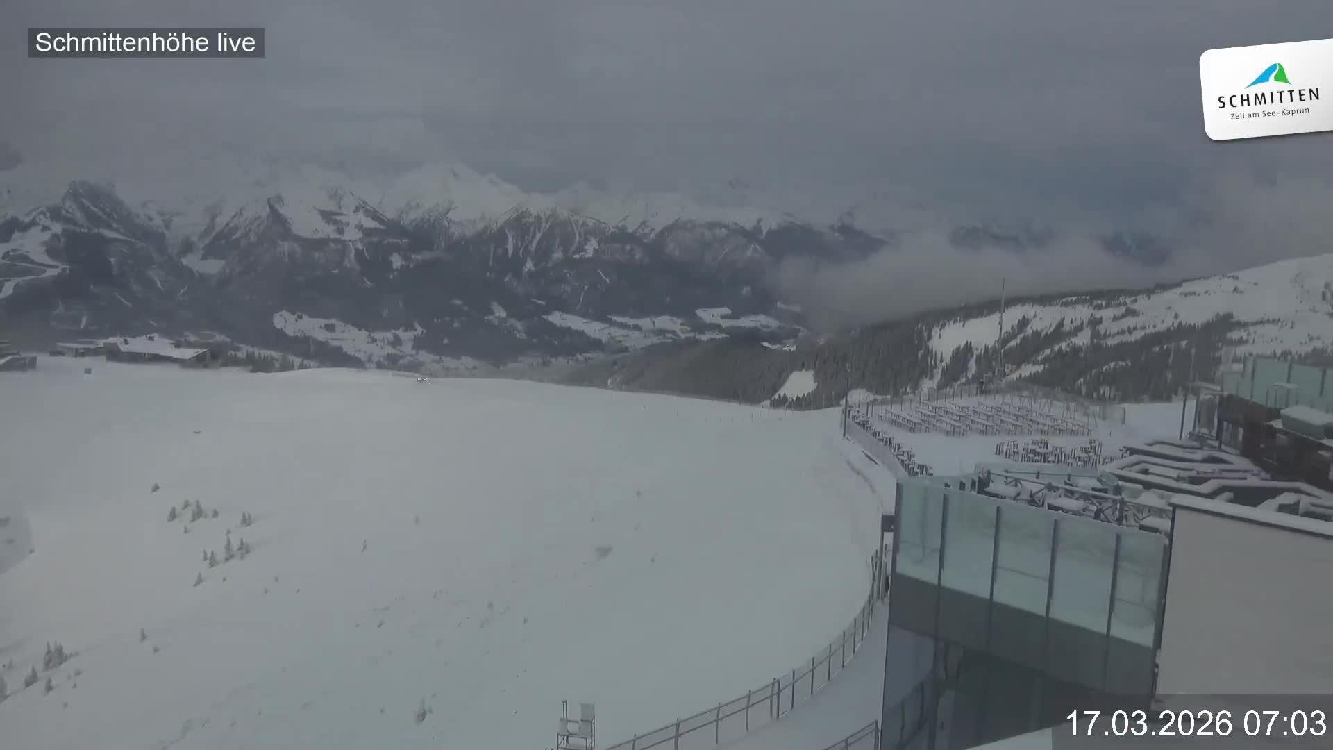 Archiv Foto Webcam Blick vom Gipfel der Schmittenhöhe