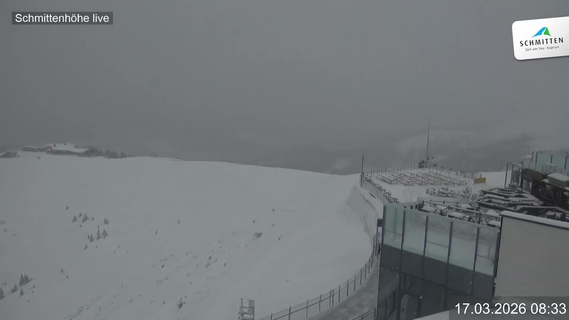 Archiv Foto Webcam Blick vom Gipfel der Schmittenhöhe