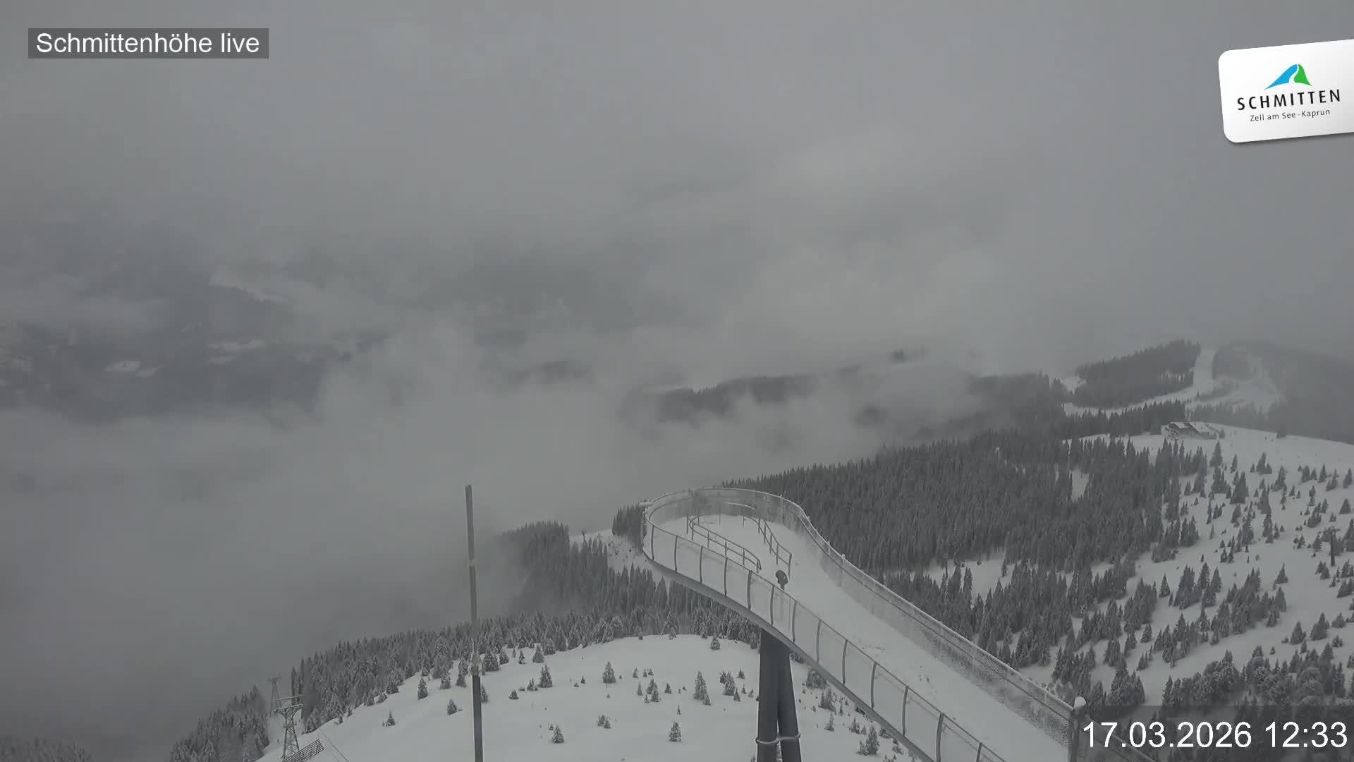 Archiv Foto Webcam Blick vom Gipfel der Schmittenhöhe