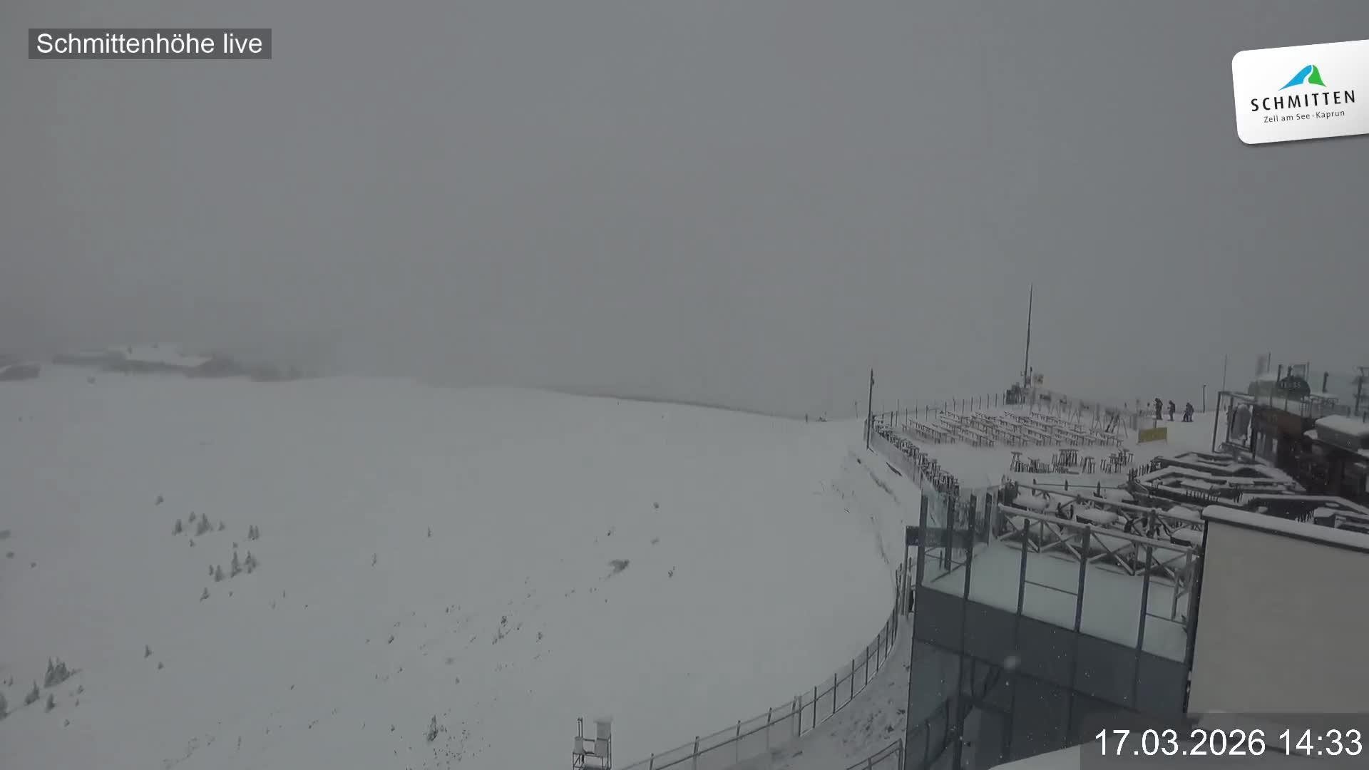 Archiv Foto Webcam Blick vom Gipfel der Schmittenhöhe