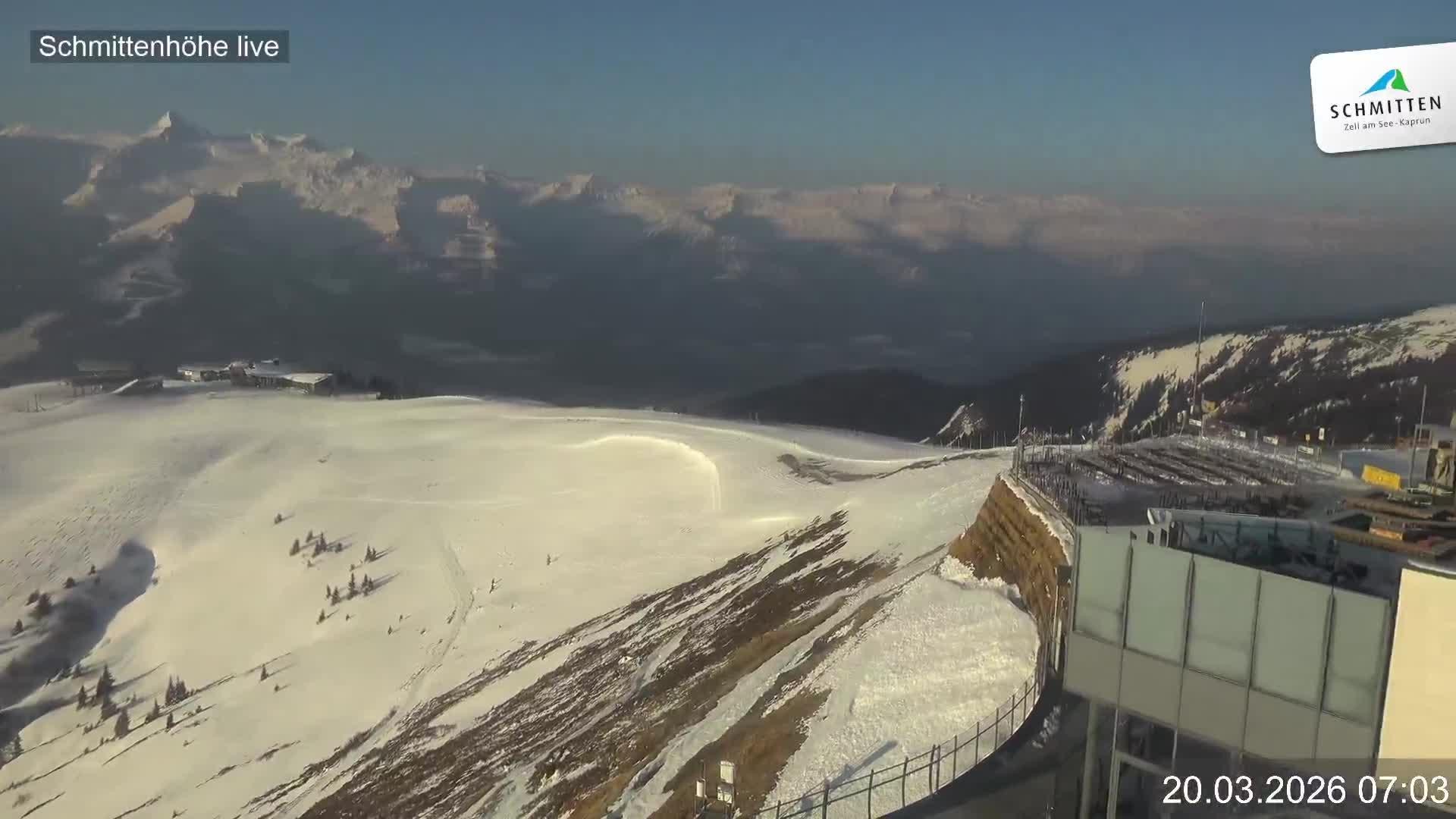 Archiv Foto Webcam Blick vom Gipfel der Schmittenhöhe