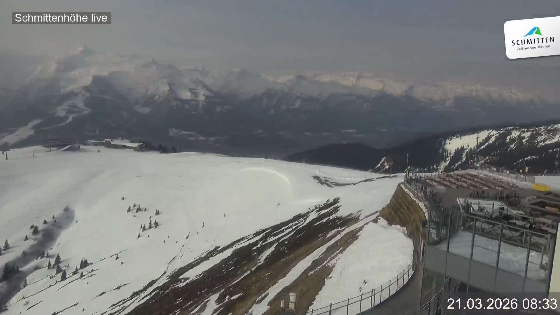 Archiv Foto Webcam Blick vom Gipfel der Schmittenhöhe