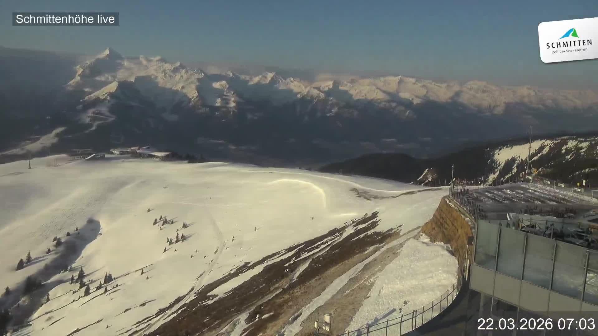 Archiv Foto Webcam Blick vom Gipfel der Schmittenhöhe