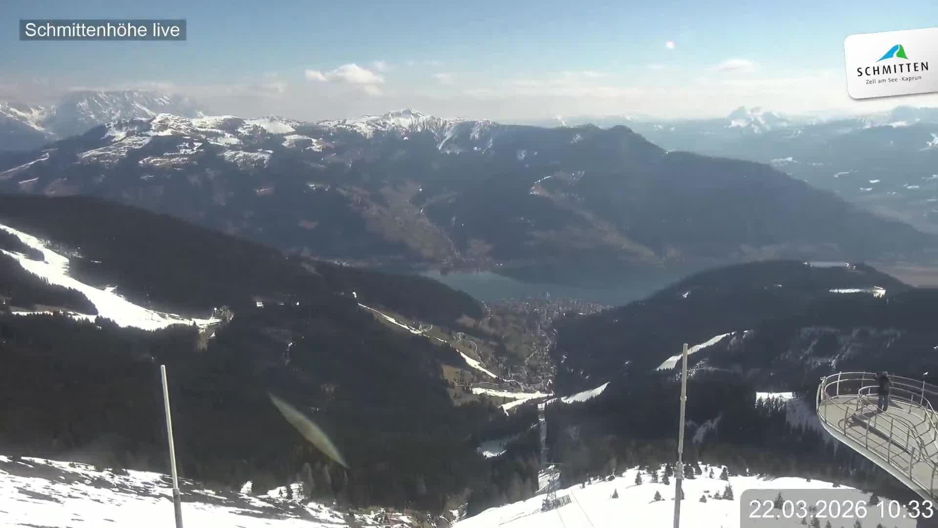 Archiv Foto Webcam Blick vom Gipfel der Schmittenhöhe