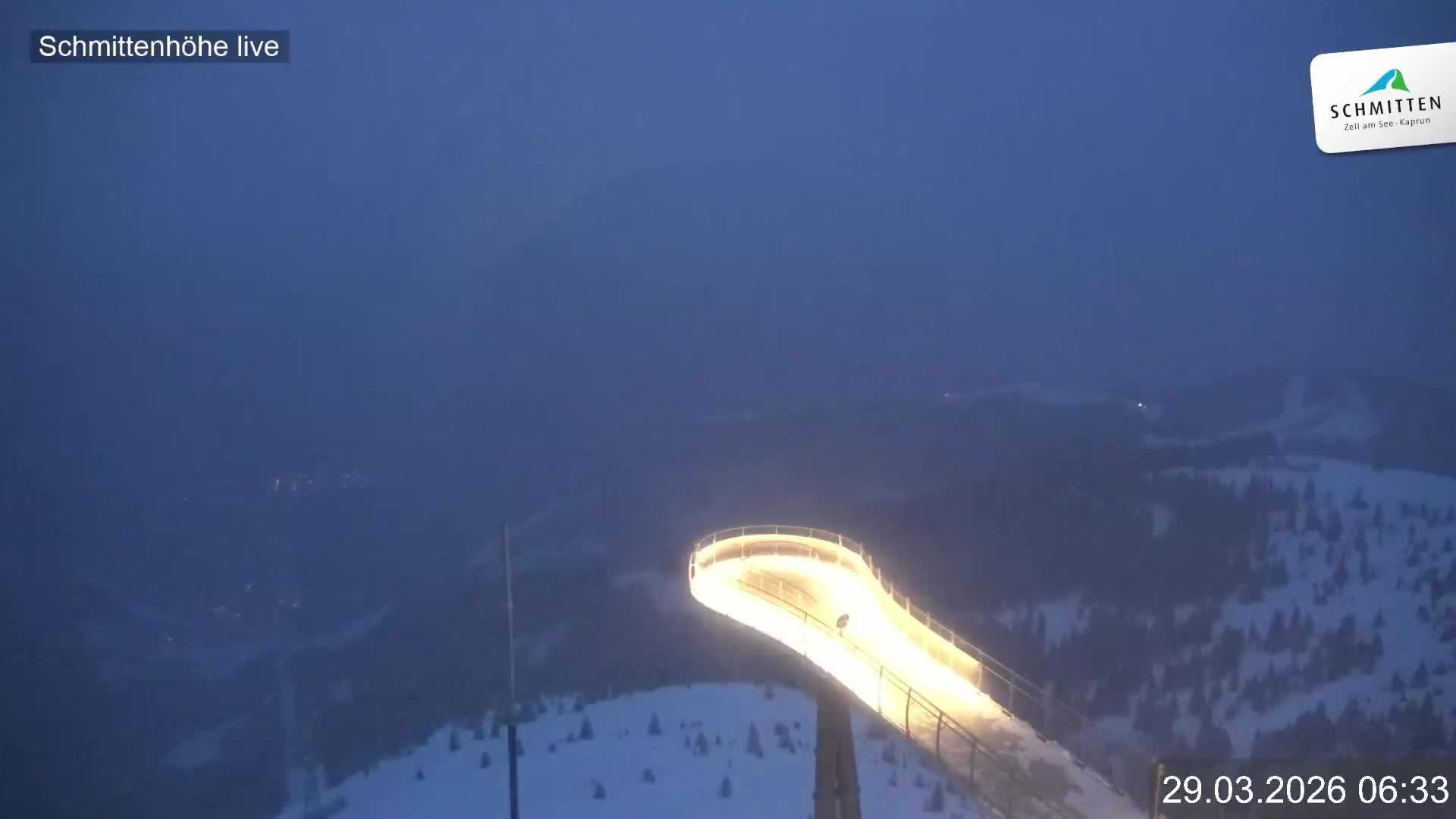 Archiv Foto Webcam Blick vom Gipfel der Schmittenhöhe