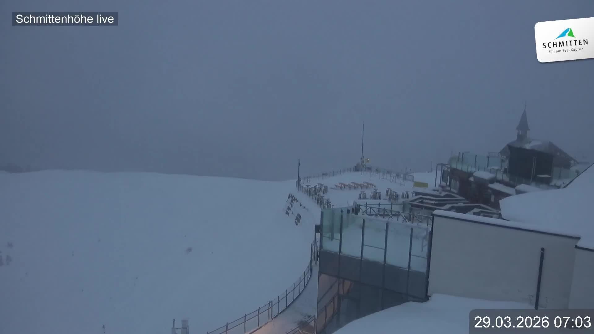 Archiv Foto Webcam Blick vom Gipfel der Schmittenhöhe