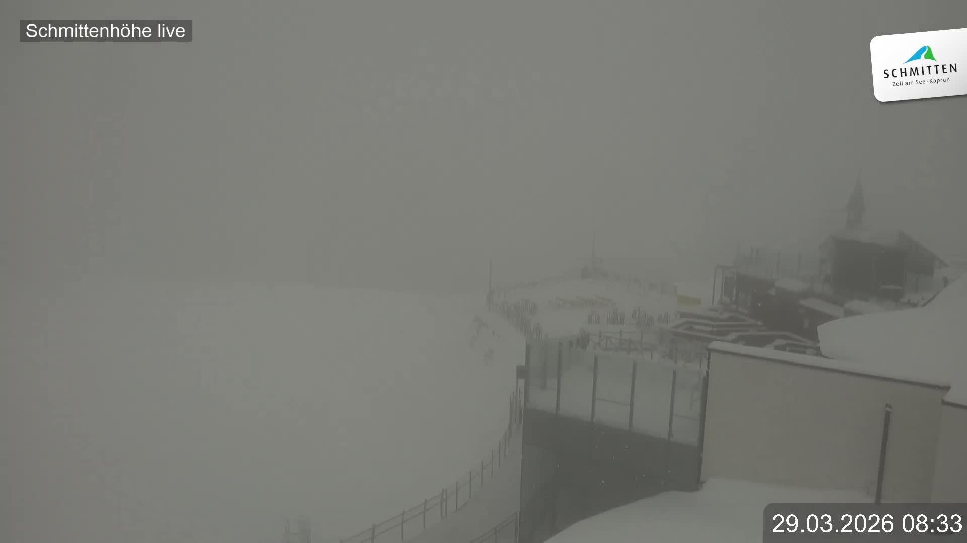 Archiv Foto Webcam Blick vom Gipfel der Schmittenhöhe